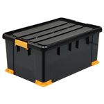 （まとめ） サンカ 頑丈箱（工具箱） ブラック 66×30cm TCP-66-30 1個 【×2セット】