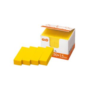 （まとめ） TANOSEE 強粘着ふせん 50×15mm イエロー 1セット（60冊：20冊×3パック） 【×2セット】