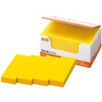 （まとめ） TANOSEE 強粘着ふせん 75×25mm イエロー 1セット（60冊：20冊×3パック） 【×2セット】