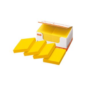 （まとめ） TANOSEE 強粘着ふせん 75×50mm イエロー 1セット（30冊：10冊×3パック） 【×2セット】