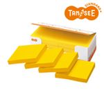 （まとめ）TANOSEE 強粘着ふせん 75×75mm イエロー単色 100枚 10冊入×3パック