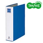 （まとめ）TANOSEE 片開きパイプ式ファイルE A4タテ 50mmとじ 青 30冊