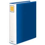 （まとめ）チューブファイル＜エコ＞ 片開き A4タテ 60mmとじ 青 10冊