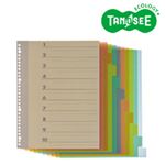 （まとめ）TANOSEE インデックス（PP） A4タテ 4・30穴 10山1組 20パック
