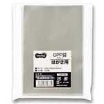 （まとめ） TANOSEE OPP袋 フラット はがき用 105×155mm 1セット（500枚：100枚×5パック） 【×5セット】
