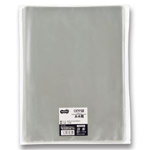 （まとめ） TANOSEE OPP袋 フラット A4用 225×310mm 1セット（500枚：100枚×5パック） 【×2セット】