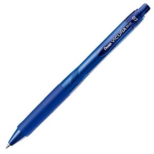（まとめ） ぺんてる 油性ボールペン ビクーニャ エックス 0.7mm 青 BX107C-C 1セット（10本） 【×5セット】