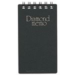 （まとめ） ミドリ ダイヤメモ＜S＞ 黒 19001-011 1セット（10冊） 【×10セット】