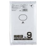（まとめ） クラフトマン 規格袋 9号 ヨコ150×タテ250×厚み0.02mm HKT-021 1セット（1000枚：100枚×10パック） 【×5セット】