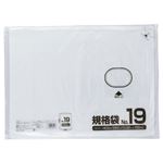 （まとめ） クラフトマン 規格袋 19号 ヨコ400×タテ550×厚み0.02mm HKT-025 1セット（1000枚：100枚×10パック） 【×5セット】