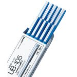 （まとめ） 三菱鉛筆 水性ボールペン ユニボール 0.5mm 黒 UB105.24 1セット（10本） 【×5セット】