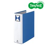 （まとめ）TANOSEE 両開きパイプ式ファイル A4タテ 90mmとじ 青 30冊