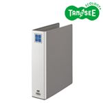 （まとめ）TANOSEE 片開きパイプ式ファイルE A4タテ 50mmとじ グレー 30冊