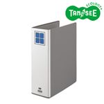 （まとめ）TANOSEE 片開きパイプ式ファイルE A4タテ 80mmとじ グレー 30冊
