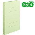 （まとめ）TANOSEE フラットファイル バインダー 2穴 ＜厚とじW＞A4タテ 250枚収容 緑 10冊入×10パック