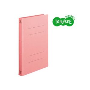（まとめ）TANOSEE フラットファイル バインダー 2穴 ＜厚とじW＞A4タテ 250枚収容 ピンク 10冊入×10パック