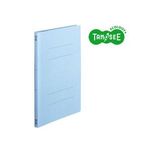 （まとめ）TANOSEE フラットファイル バインダー 2穴 ＜スタンダードカラー＞A4タテ 150枚収容 コバルトブルー 10冊入×20個