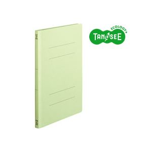 （まとめ）TANOSEE フラットファイル バインダー 2穴 ＜スタンダードカラー＞A4タテ 150枚収容 緑 10冊入×20パック