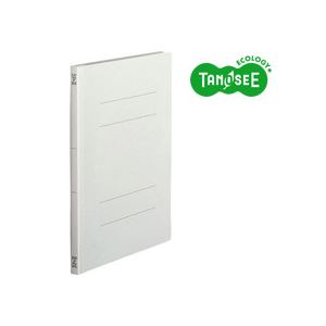 （まとめ）TANOSEE フラットファイル バインダー 2穴 ＜スタンダードカラー＞A4タテ 150枚収容 グレー 10冊入×20パック
