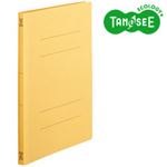 （まとめ）TANOSEE フラットファイル バインダー 2穴 ＜スタンダードカラー＞A4タテ 150枚収容 黄 10冊入×20パック