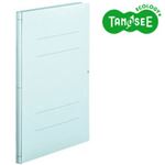 （まとめ）TANOSEE 背幅伸縮フラットファイル バインダー 2穴 A4タテ 1000枚収容 青 30冊