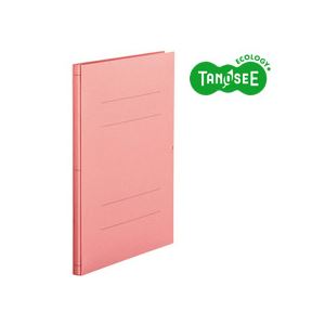 （まとめ）TANOSEE 背幅伸縮フラットファイル バインダー 2穴 A4タテ 1000枚収容 ピンク 30冊