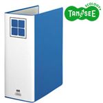 （まとめ）TANOSEE 片開きパイプ式ファイルE A4タテ 100mmとじ 青 30冊