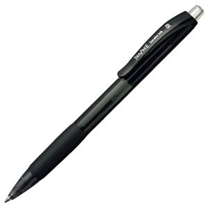 （まとめ） TANOSEE ノック式油性ボールペン（なめらかインク） 0.5mm 黒 1セット（10本） 【×5セット】