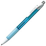 （まとめ） TANOSEE ノック式油性ボールペン（なめらかインク） 0.5mm 黒 （軸色 アクアブルー） 1セット（10本） 【×5セット】