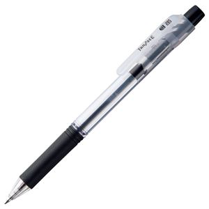 （まとめ） TANOSEE ノック式油性ボールペン ロング芯タイプ 0.7mm 黒 1セット（10本） 【×5セット】