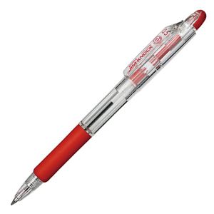 （まとめ） ゼブラ 油性ボールペン ジムノック 0.5mm 赤 KRBS-100-R 1セット（10本） 【×5セット】