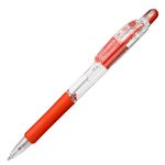 （まとめ） ゼブラ 油性ボールペン ジムノックUK 0.5mm 赤 BNS10-R 1セット（10本） 【×5セット】
