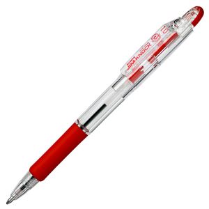 （まとめ） ゼブラ 油性ボールペン ジムノック 1.0mm 赤 KRBB-100-R 1セット（10本） 【×5セット】