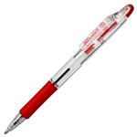 （まとめ） ゼブラ 油性ボールペン ジムノック 1.0mm 赤 KRBB-100-R 1セット（10本） 【×5セット】