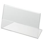 （まとめ） クルーズ アクリル製カード立て L型 小 110×61mm CRL791011 1セット（10個） 【×4セット】