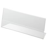 （まとめ） クルーズ アクリル製カード立て L型 大 200×76mm CRL791035 1セット（10個） 【×3セット】