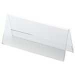 （まとめ） クルーズ アクリル製カード立て V型 小 150×60mm CRV791110 1セット（10個） 【×3セット】