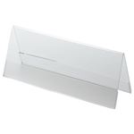 （まとめ） クルーズ アクリル製カード立て V型 大 200×76mm CRV791134 1セット（10個） 【×2セット】