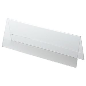（まとめ） クルーズ アクリル製カード立て V型 特大 250×80mm CRV791141 1セット（10個） 【×2セット】