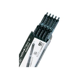 （まとめ） 三菱鉛筆 ゲルインクボールペン ユニボール シグノ RT エコライター 0.5mm 黒 UMN105EW.24 1セット（10本） 【×5セット】