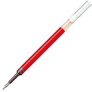 （まとめ） ぺんてる ゲルインクボールペン替芯 0.35mm 赤 ハイブリッドテクニカノック035用 XKFRN3-B 1セット（10本） 【×5セット】