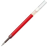 （まとめ） ぺんてる ゲルインクボールペン替芯 0.35mm 赤 ハイブリッドテクニカノック035用 XKFRN3-B 1セット（10本） 【×5セット】