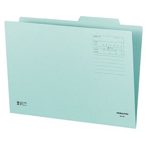 （まとめ） コクヨ 個別フォルダー（カラー） B4 青 B4-IFB 1セット（10冊） 【×5セット】