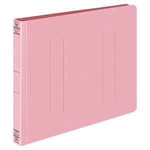 （まとめ） コクヨ フラットファイルW（厚とじ） A4ヨコ 250枚収容 背幅28mm ピンク フ-W15P 1セット（10冊） 【×5セット】