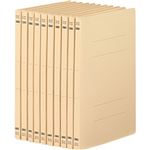 （まとめ） TANOSEE フラットファイル（ライトカラー） A4タテ 150枚収容 背幅18mm イエロー 1セット（100冊：10冊×10パック） 【×2セット】