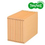 （まとめ）TANOSEE フラットファイル バインダー （NS） A4ヨコ 150枚収容 黄 10冊入×10パック