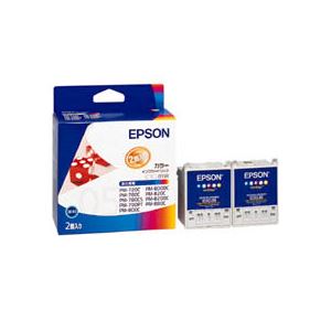 （まとめ）エプソン（EPSON） PM-800C用インクカートリッジ（カラー） 2個入×3（6個パック）