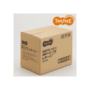（まとめ）TANOSEE 感熱FAXロール紙 レター 216mm×100m×1インチ 表発色 6本