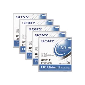（まとめ）SONY（ソニー） LTX1500GR LTO Ultrium5 データカートリッジ 1.5TB 5巻