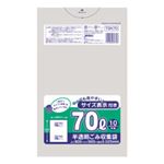 （まとめ）容量表示入りポリ袋 70L 10枚入×40パック